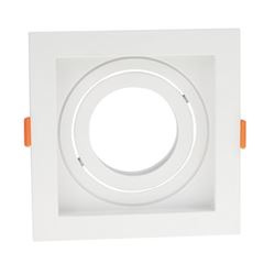 Spot de Embutir Quadrado Downlight 1XAR111 Branco - Ref. DI88692 - DILUX