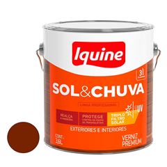 Verniz Alto Brilho 3,6L Sol e Chuva Imbuia IQUINE / REF. 66105501R