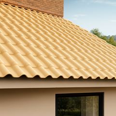 Telha Pvc 0,86x1,97 Colonial Marfim - Ref. 23021197 - PRECONVC