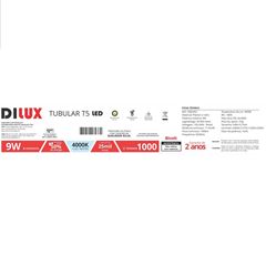 Lâmpada LED Tubular T5 9W Bivolt 4000K  DILUX / REF. DI82362