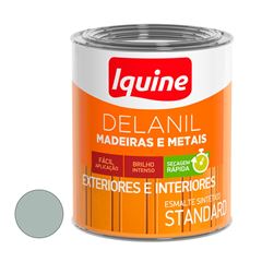 Tinta Esmalte Sintético Alto Brilho Delanil Madeiras e Metais 750ml Platina IQUINE / REF. 195200683