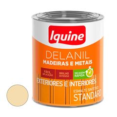 Tinta Esmalte Sintético Alto Brilho Delanil Madeiras e Metais 750ml Marfim IQUINE / REF. 195202083