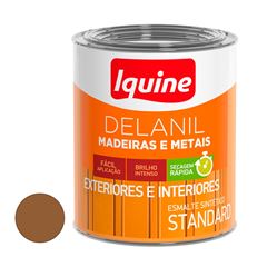 Tinta Esmalte Sintético Alto Brilho Delanil Madeiras e Metais 750ml Marrom Conhaque IQUINE / REF. 195202783