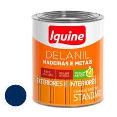 Tinta Esmalte Sintético Alto Brilho Delanil Madeiras e Metais 750ml Azul Del Rey IQUINE / REF. 195204883