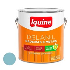 Tinta Esmalte Sintético Alto Brilho Delanil Madeiras e Metais 3L Azul Celeste IQUINE / REF. 195204782