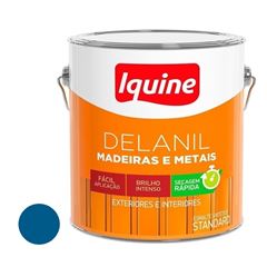 Tinta Esmalte Brilhante Delanil Madeiras e Metais 3L Azul França IQUINE / REF. 195204982
