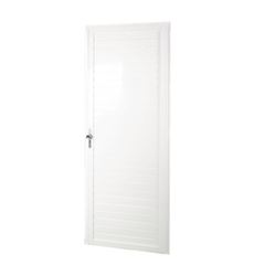 Porta de Alumínio 80x210 Lambril Lado Esquerdo PLBCP008 Branca QUALITY / REF. ELB005102