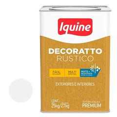 Texturiza Acrílica 25kg Decoratto Rústico Branco Gelo IQUINE / REF. 46300305N