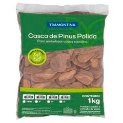 Casca De Pinus Polida M 1kg Marrom TRAMONTINA / REF. 91403001