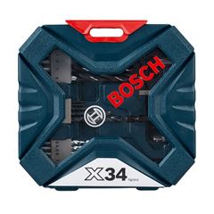 Furadeira De Impacto GSB 450 X-Line Com 34 Peças 450W 220V BOSCH / REF. 0615A001NX-000