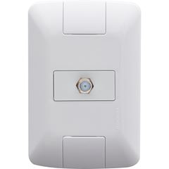 Tomada 4x2 TV/SAT Coaxial Aria Branco TRAMONTINA / REF. 57241/017