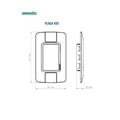 Interruptor Simples 4x2 6A 250V Aria Branco TRAMONTINA / REF. 57241/001