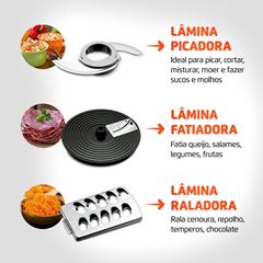 Multiprocessador Turbo Chef 7 em 1 MPN-01-BE 1000W 220V Preto MONDIAL / REF. 3094-02
