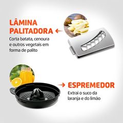 Multiprocessador Turbo Chef 7 em 1 MPN-01-BE 1000W 220V Preto MONDIAL / REF. 3094-02