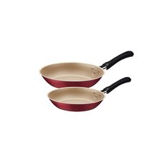 Jogo de Frigideiras Caribe em Alumínio 02 Peças Vermelho TRAMONTINA / REF. 20198/726