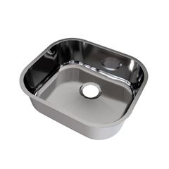Cuba Simples Aço Inox Polida Embutir Riva 40x34x14,5 Sem Válvula DOCOL / REF. 1699904