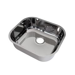 Cuba Simples Aço Inox Auto Brilho Embutir Invicta 40x34x15 Sem Válvula DOCOL / REF. 016975CH