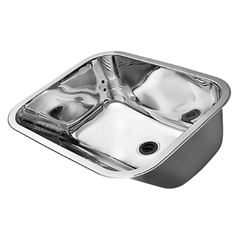 Tanque Monobloco De Aço Inox 304 Ato Brilho 55x45x23 32L Com Válvula 3 Polegadas DOCOL / REF. 017044CH