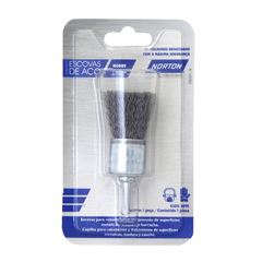 Escova Pincel Ondulada de Aço Carbono 25mm NORTON / REF. 69957307757