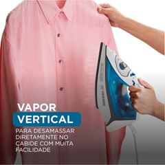 Ferro a Vapor Antigotejamento 220V 1200W Azul B&D / REF. FX3060-B2
