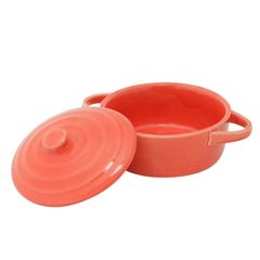 Caçarola de Porcelana Farm 14,5 x 9 x 11,5cm Vermelha LYOR / REF. 8312