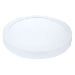 Painel LED em Alumínio Redondo 24W de Sobrepor Bivolt 3000k Branco AVANT / REF. 767130570