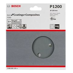 Disco de Lixa para Lixadeiras Excêntricas com 8 Furos F355 GR1200 150mm Best for Coatings and Composites BOSCH / REF. 2608605132-000
