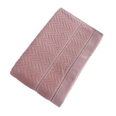 Toalha de Rosto Jacquard Chevron 50x70cm Rosa CORTTEX / REF. 700268-8-27