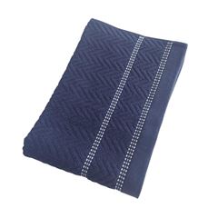 Toalha de Rosto Jacquard Chevron 50x70cm Azul Marinho CORTTEX / REF. 700268-8-101