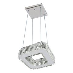 Pendente LED Quadrado Tokyo 7W Bivolt 4000K Inox BRONZEARTE / REF. TKY20207W4KQDPD