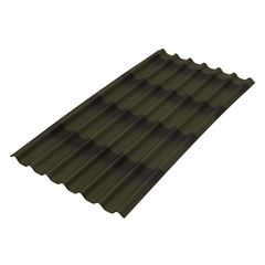 Telha Ecológica Stilo 3D 96cmx2Metros Verde ONDULINE / REF. P72A6BR