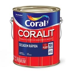 Tinta Esmalte Brilhante 3,0L Coralit Secagem Rápida Vermelho CORAL / REF. 5771513