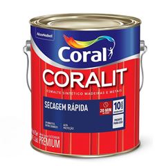 Tinta Esmalte Brilhante 3,0L Coralit Secagem Rápida Amarelo CORAL / REF. 5771735