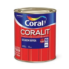 Tinta Esmalte Acetinado 750ml Coralit Secagem Rápida Branco CORAL / REF. 5771207