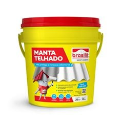 Manta Telhado Impermeabilizante Acrílico 18kg Branco BRALISIT / REF. 631018004