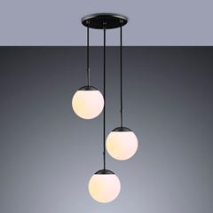 Pendente em Alumínio Chelsea com Cúpula 3X60W Bivolt Preto STARTEC / REF. 146000045