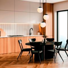 Pendente em Alumínio Chelsea com Cúpula 3X60W Bivolt Preto STARTEC / REF. 146000045