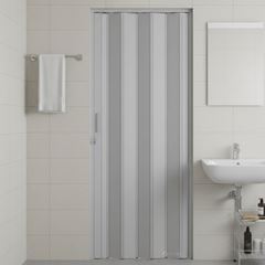 Porta Sanfonada PVC 0,84X210 Cinza PERFILPLAST / REF. 60