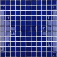 Pastilha de Vidro 30x30 Cristal Azul Escuro GLASS MOSAIC / REF. K2505