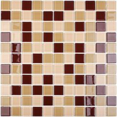 Pastilha de Vidro 30x30 Misc Cristal Bege GLASS MOSAIC / REF. MIX2514