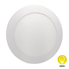 Painel LED 12W de Embutir Bivolt Redondo 3000K  Branco DILUX / REF. DI93283