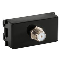 Módulo Tomada SAT/TV Coaxial Direta Liz Grafite Preto FAME / REF. 57215042