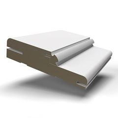 Batente Madeira 3 Peças 11cm com Borracha New Branco ROCHA / REF. 10003(1382)