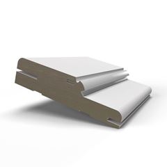 Batente Madeira 3 Peças 11cm com Borracha New Branco ROCHA / REF. 10003(1382)