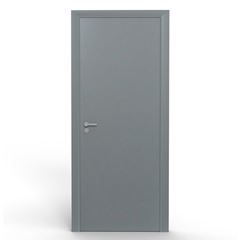 Porta de Madeira 80x210cm Lisa Solida Grafito ROCHA / REF. 10005(4468)