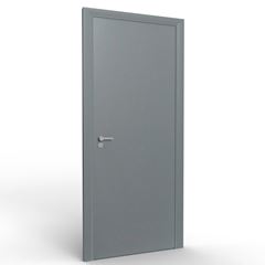 Porta de Madeira 80x210cm Lisa Solida Grafito ROCHA / REF. 10005(4468)