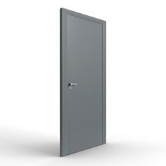 Porta de Madeira 80x210cm Lisa Solida Grafito ROCHA / REF. 10005(4468)