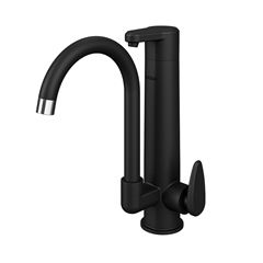 Torneira com Purificador para Cozinha de Mesa Com Bica Móvel Allure Vitalité Preto Fosco VIQUA / REF. 1210703
