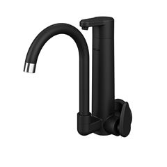 Torneira com Purificador para Cozinha de Parede Com Bica Móvel Allure Vitalité Preto Fosco VIQUA / REF. 1210701