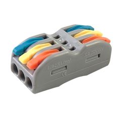 Conector PP 0,75-4mm Tripolar 32A Emenda e Isola INTERNEED / REF. 72577